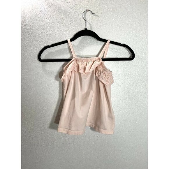 Toddlers Cynthia Rowley pink eyelet ruffle tank size 4T - Picture 1 of 6